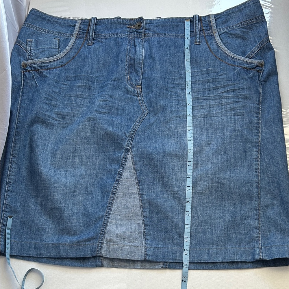 Fat Face Skirt Light Blue Denim Mini - Picture 12 of 13